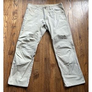 Kuhl Easy Rydr Pants Mens Size 34x30 Khaki Vintage Patina Dye Outdoors Hiking